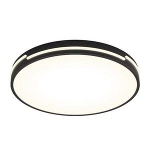 Artika Delray 1-Light Black Selectable Modern Flush Mount Ceiling Light Fixture